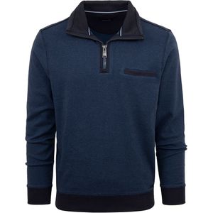 Casa Moda Halfzip Trui Blauw