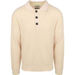 Gebreide pullover met linnen