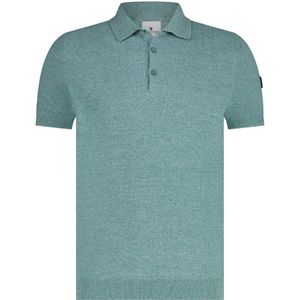 State Of Art Knitted Poloshirt Groen