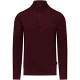 State of Art - Trui - Bordeauxrood - Met Halve Rits - Mannen