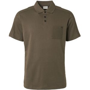 No Excess Polo Jacquard Army Groen