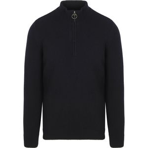 Barbour - Half Zip Trui - Navy - Wol