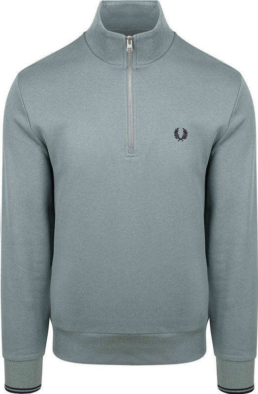 Fred Perry Half Zip Trui Blauw