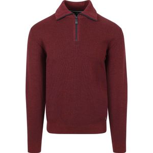 Casa Moda Halfzip Trui Bordeaux