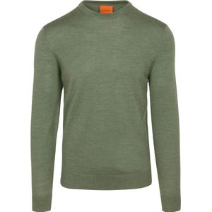 Suitable Merino Pullover Mid Groen