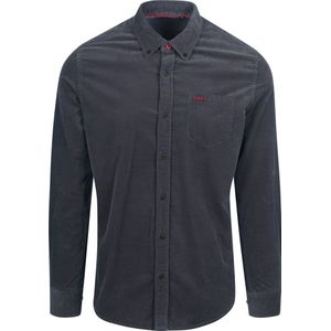 NZA Overhemd Omar Fine Corduroy Navy