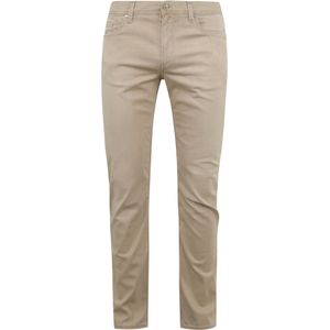 Alberto Pipe Broek Denim Bruin Beige