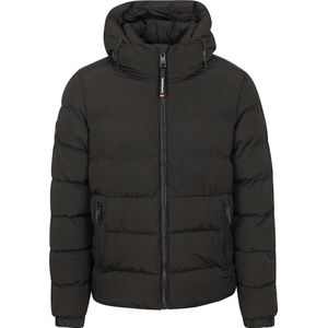 Superdry Pufferjas Hooded Zwart