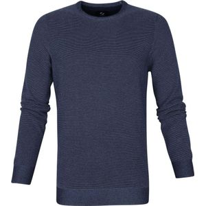 Suitable Respect Pullover Jean Donkerblauw