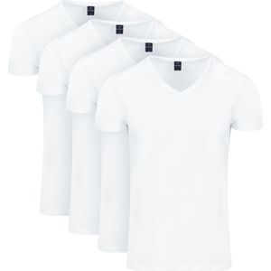 Suitable Vitasu T-Shirt V-Hals Wit 4-Pack