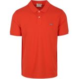 Gant Shield Piqué Poloshirt Rood