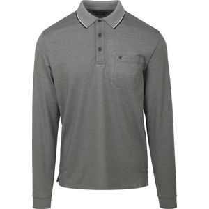 Casa Moda Long Sleeve Polo Grijs