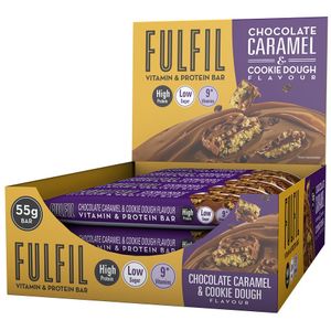 Fulfil Vitamin & Protein Bar Chocolate Caramel & Cookie Dough (15 x 55 gr)