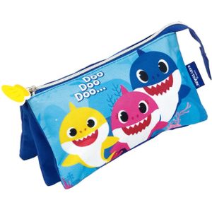 Pinkfong Etui Baby Shark Junior 21 X 11 Cm Polyester Blauw