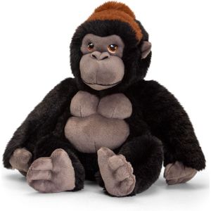 Pluche Knuffel Gorilla Aap/Apen van 20 cm - Dieren Knuffelbeesten Voor Kinderen Of Decoratie