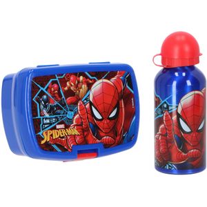 Spiderman Lunchset; Lunchbox en Drinkfles - 000508611