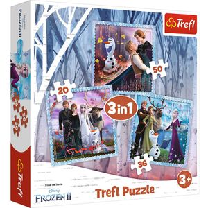 Frozen Disney 3-in-1 Puzzel