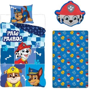 Paw Patrol Dekbedovertrek + Hoeslaken + Kussen