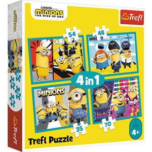 Minions 4-in-1 Puzzel - 5900511343397