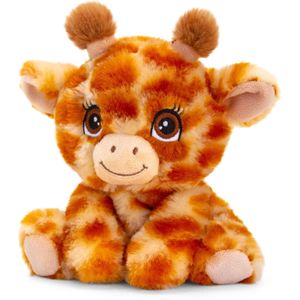Pluche Knuffel Dieren Giraffe 16 cm - Knuffelbeesten Speelgoed