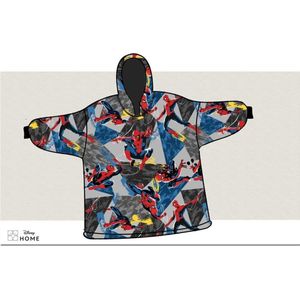 SpiderMan Hoodie Fleece deken, Jump - Kind (One Size ) - Polyester