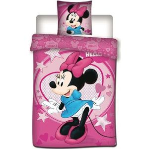 Disney Minnie Mouse Stars - Dekbedovertrek - Eenpersoons - 140 x 200 cm - Polyester