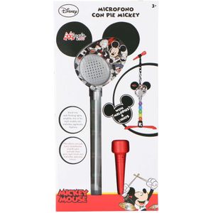 Mickey Mouse Microfoon met Houder en Versterker - 8411865053711