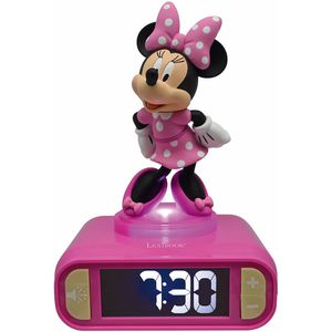 Minnie Mouse 3D Wekker met nachtlampje en geluiden - 3380743101316