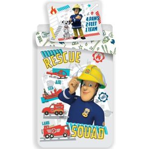 Fireman Sam Peuter dekbedovertrek - Rescue Squad - 8592753030028