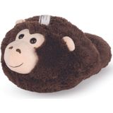 Cozy Noxxiez Voetenwarmer Gorilla Junior 35 X 25 Cm Pluche Bruin