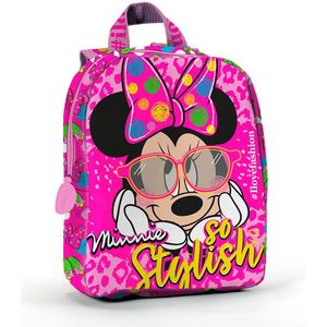 Disney - Minnie Mouse - Schooltas - Roze - Multicolor - Polyester - 5 Liter