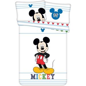 Disney Mickey Mouse BABY Dekbedovertrek Smile - 100 x 135 cm - Katoen