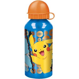 Pokémon  aluminium drinkfles - blauw - 400 ml