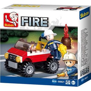Sluban Brandweer Jeep - 6938242953911