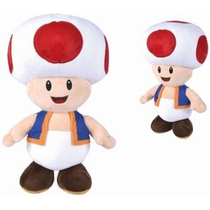 Super Mario - Toad Pluche, Jumbo - 50 cm - Knuffel