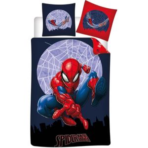 Spiderman - Dekbedovertrek - Rood-Blauw - Polycotton - 140 x 200 cm