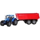 Tractor blauw + bakwagen Jolly Vroom - 8719075493229