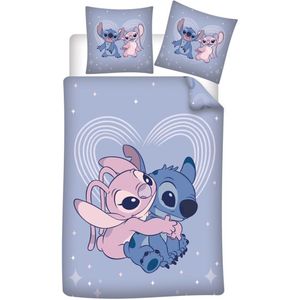 Disney - Lilo & Stitch - Dekbedovertrek - Paars - Polykatoen