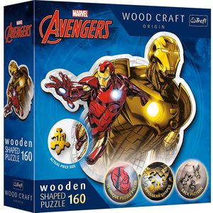 Avengers Puzzel Hout - Brave Iron Man (160 stukjes)