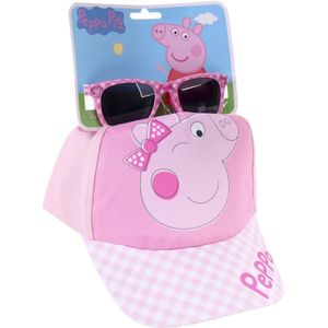 Peppa Pig Cap met Zonnebril - Pink - 8445484233797