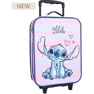 Lilo & Stitch Trolley koffer Made to Roll - Blauw - 8712645312104