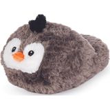 Cozy Noxxiez Voetenwarmer Pinguïn Junior 35 X 25 Cm Pluche Grijs