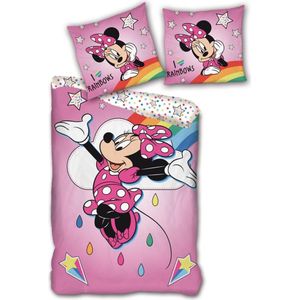Minnie Mouse Dekbedovertrek - Rainbows - 5407007984695