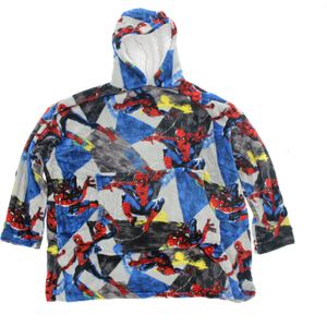 SpiderMan Hoodie Fleece Deken, Jump - Volwassen - One Size