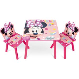 Minnie Mouse Kindertafel met 2 stoelen - WD13978