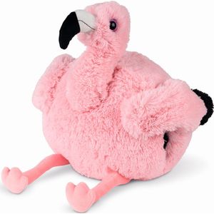 Noxxiez Handwarmer/Knuffel - Knuffel Flamingo