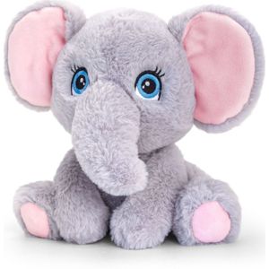 Pluche Knuffel Dieren Olifant 25 cm - Knuffelbeesten Speelgoed