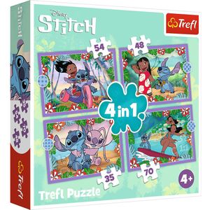 Lilo & Stitch 4-in-1 Puzzel - Crazy Day - 5900511346336
