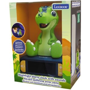 3D Wekker met Nachtlampje en Geluiden - Dinosaurus - 3380743081854