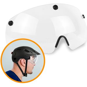 R2B® Transparant en Magnetisch Helm Vizier - Geschikt voor de Speed Pedelec Helm van R2B